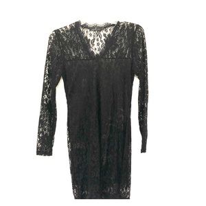 Black lace dress